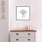 Farmhouse Cotton II Bouquet in Vase by Beth Grove 16-in. W x 16-in. H. Canvas Wall Art Print Framed in Grey